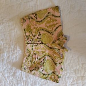Size 4 green paisley JC shorts
